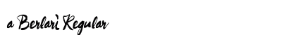 a Berlari Regular preview
