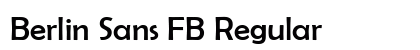 Berlin Sans FB Regular preview
