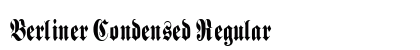 Berliner Condensed Regular preview