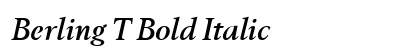 Berling T Bold Italic Preview