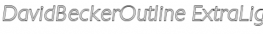 Download DavidBeckerOutline-ExtraLight Font