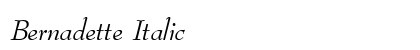 Bernadette Italic Preview