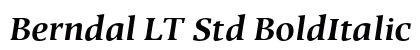 Berndal LT Std BoldItalic Regular preview