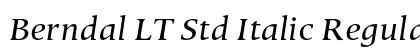 Berndal LT Std Italic Regular preview