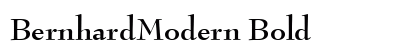BernhardModern Bold preview