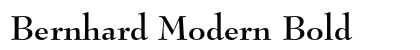 Bernhard Modern Bold preview