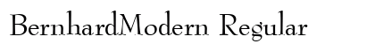 BernhardModern Regular Preview