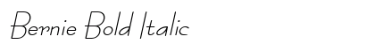 Bernie Bold Italic Preview