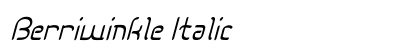 Berriwinkle Italic Preview