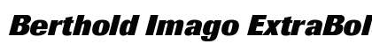 Berthold Imago ExtraBold Italic Preview