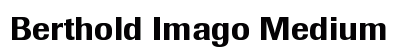 Berthold Imago Medium Preview