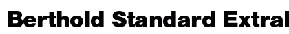Berthold Standard ExtraBold Regular preview