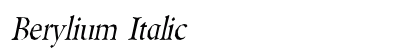 Berylium Italic Preview