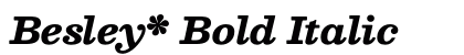 Besley* Bold Italic Preview