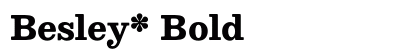 Besley* Bold preview