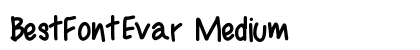 BestFontEvar Medium preview
