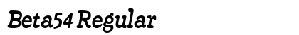 Beta54 Regular preview