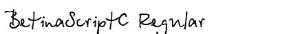 BetinaScriptC Regular preview