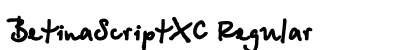 BetinaScriptXC Regular preview
