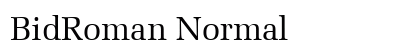 BidRoman Normal preview
