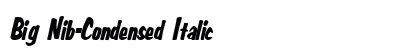 Big Nib-Condensed Italic Preview
