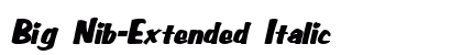 Big Nib-Extended Italic Preview