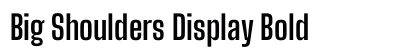 Big Shoulders Display Bold preview