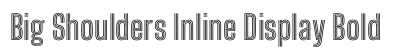 Big Shoulders Inline Display Bold preview