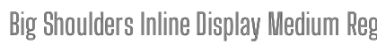 Big Shoulders Inline Display Medium Regular preview