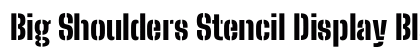 Big Shoulders Stencil Display Black Regular preview