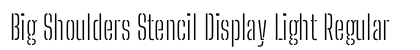 Big Shoulders Stencil Display Light Regular preview