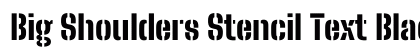 Big Shoulders Stencil Text Black Regular preview