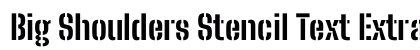 Big Shoulders Stencil Text ExtraBold Regular preview