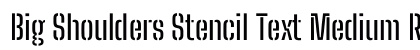 Big Shoulders Stencil Text Medium Regular preview