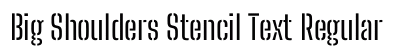 Big Shoulders Stencil Text Regular preview