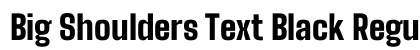 Big Shoulders Text Black Regular preview