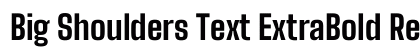 Big Shoulders Text ExtraBold Regular preview