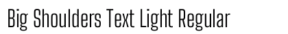 Big Shoulders Text Light Regular preview
