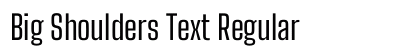 Big Shoulders Text Regular Preview