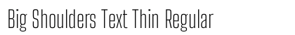 Big Shoulders Text Thin Regular preview