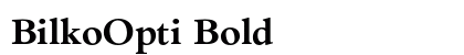 BilkoOpti Bold preview