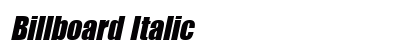 Billboard Italic Preview