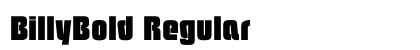 BillyBold Regular preview