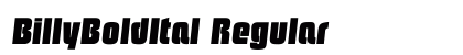 BillyBoldItal Regular preview