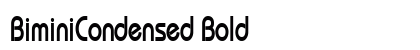BiminiCondensed Bold preview