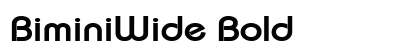 BiminiWide Bold preview