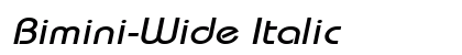Bimini-Wide Italic Preview