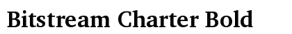 Bitstream Charter Bold preview