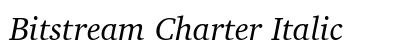 Bitstream Charter Italic Preview