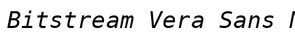 Bitstream Vera Sans Mono Oblique Preview